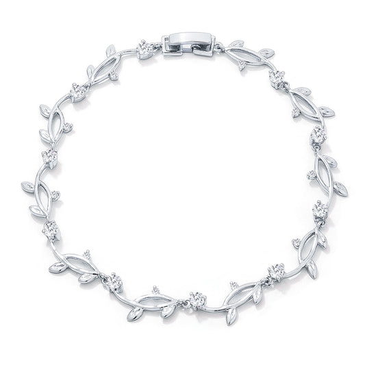 Nathans Delicate Vine Cubic Zirconia Bracelet