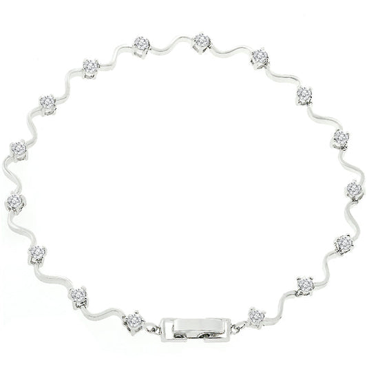 Elegant Flower Eternity Bracelet