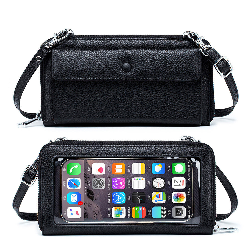 Ryann Genuine Leather Phone Wallet Crossbody Bag