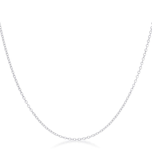 Delicate Silver Link Chain Necklace