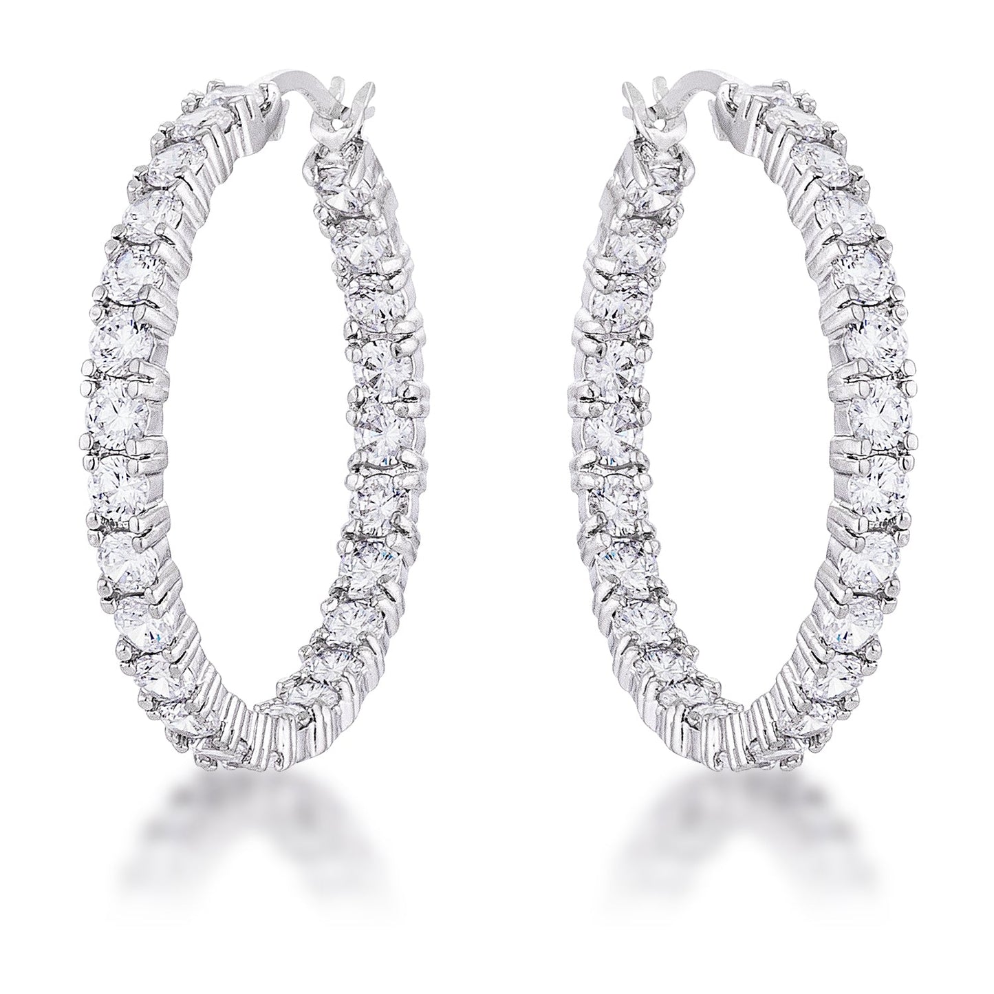 Gorgeous Eternity Inside Out Hoop Earrings