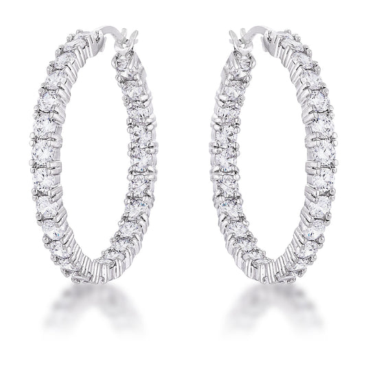 Gorgeous Eternity Inside Out Hoop Earrings