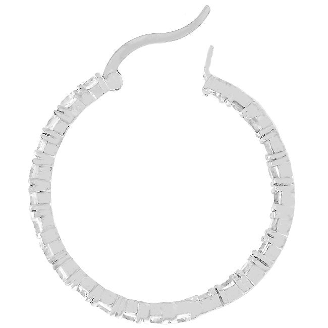 Gorgeous Eternity Inside Out Hoop Earrings