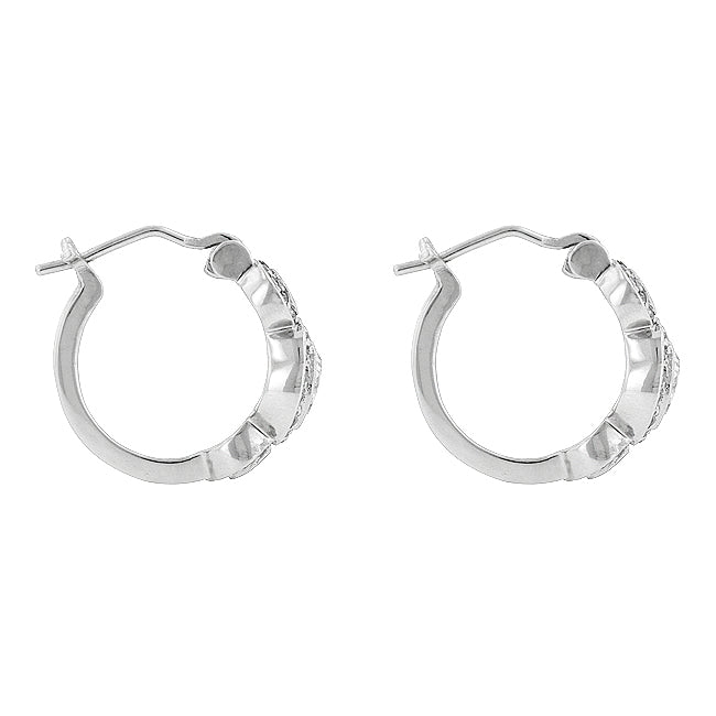 Classic CZ Legacy Hoop Earrings