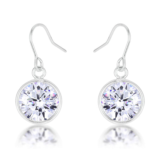 Classic Bezel Solitaire Stud Earrings