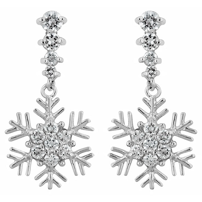 Snowflake Drop Earrings