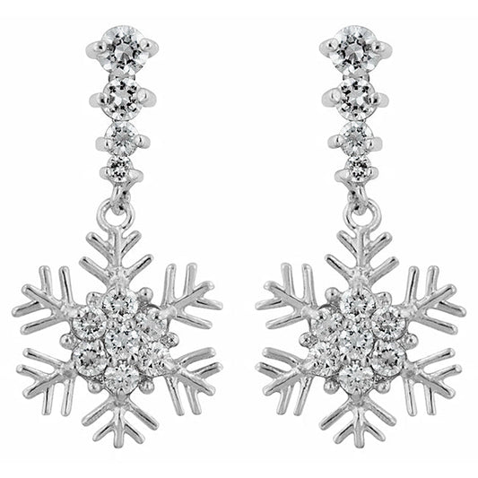 Snowflake Drop Earrings