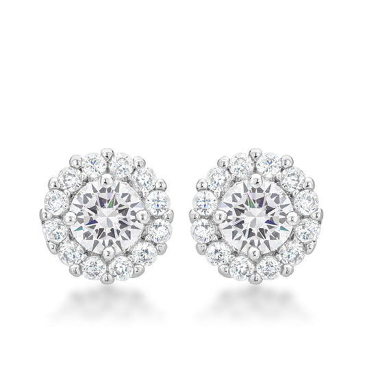 Bella Bridal 6mm Earrings in Clear