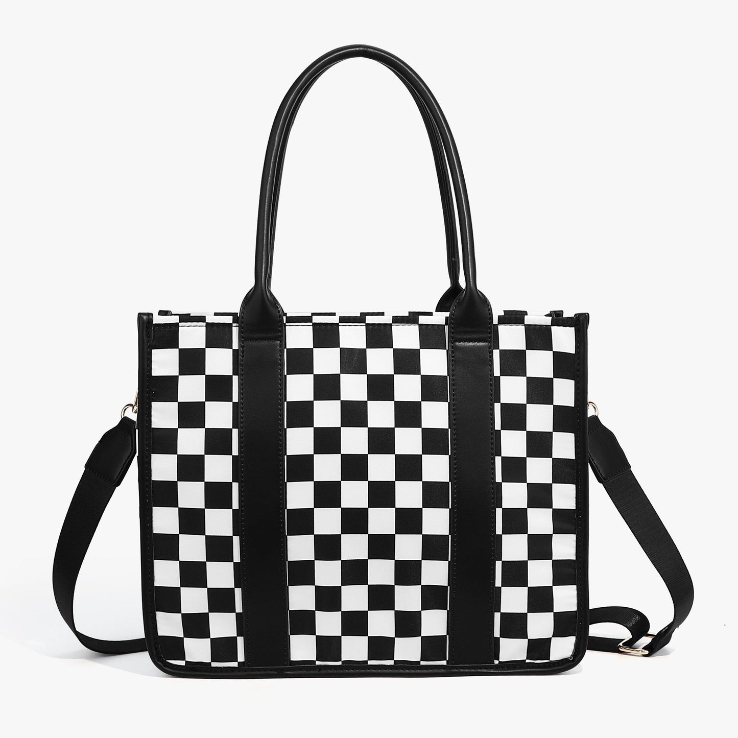 Dallas Checkered Tote Bag