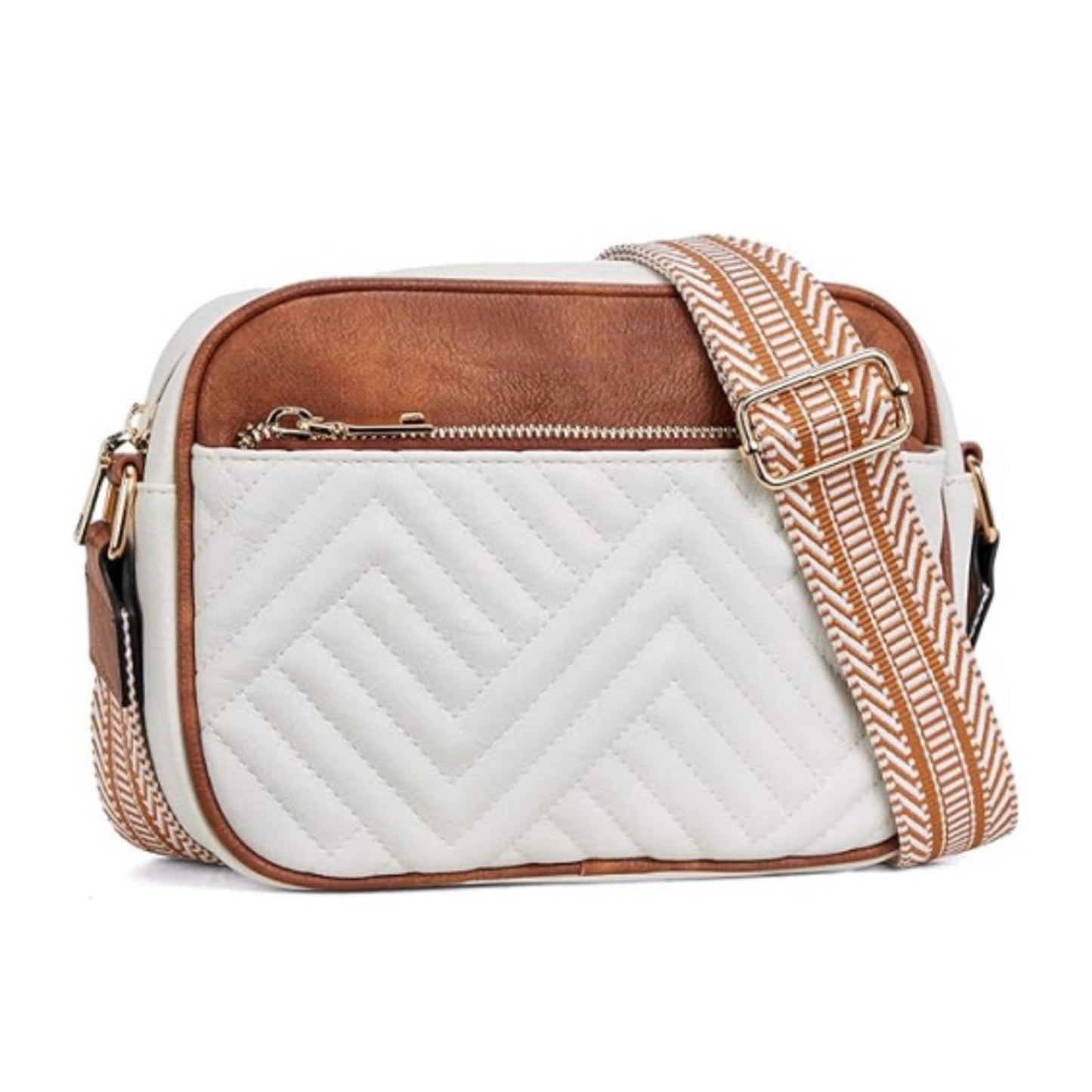 Everly Vegan Leather Camera Crossbody Bag