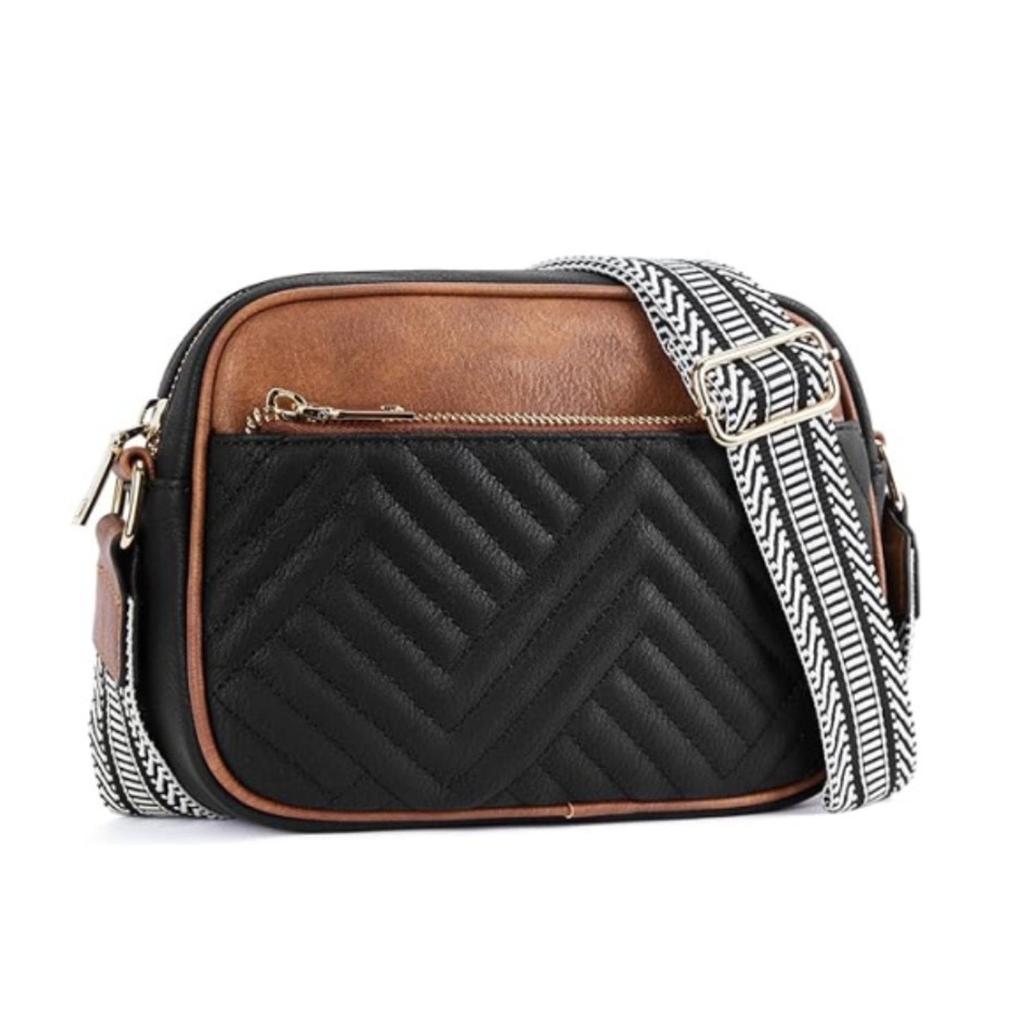 Everly Vegan Leather Camera Crossbody Bag