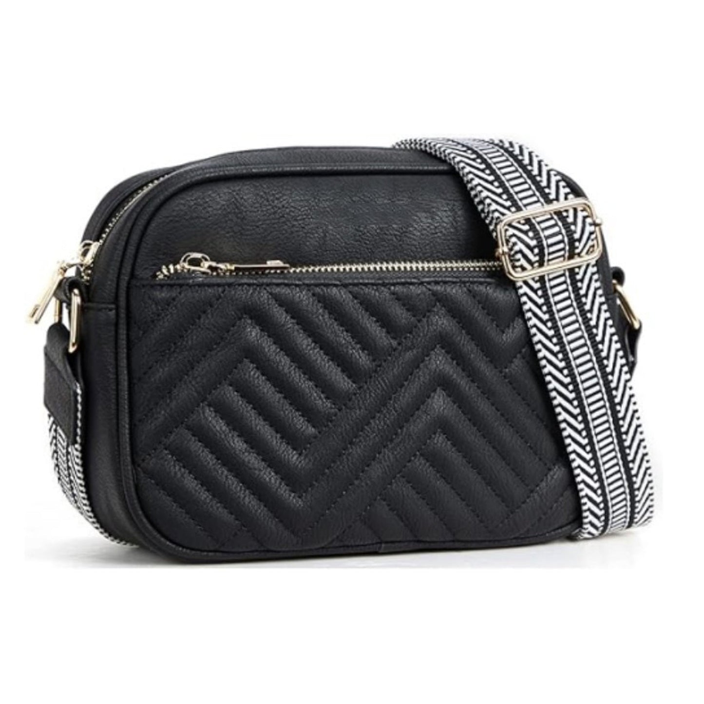 Everly Vegan Leather Camera Crossbody Bag