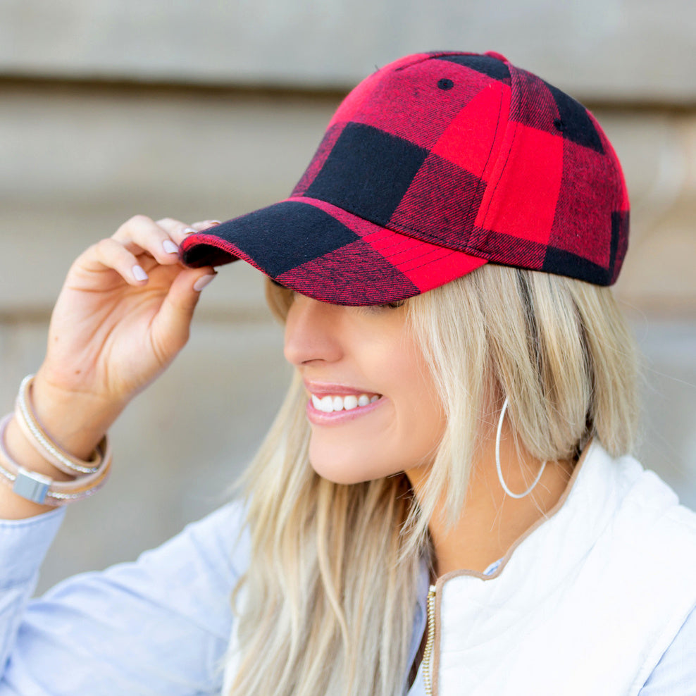 Fall Plaid Ball Cap