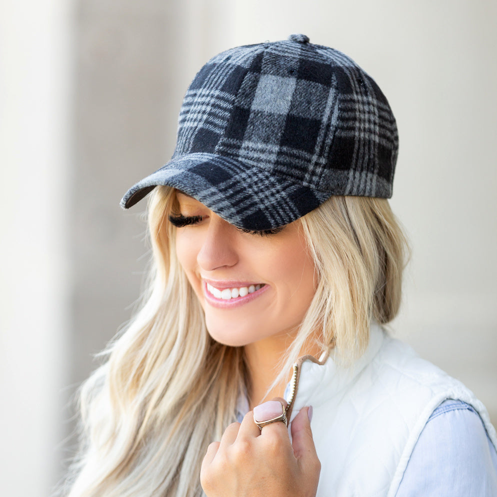 Fall Plaid Ball Cap