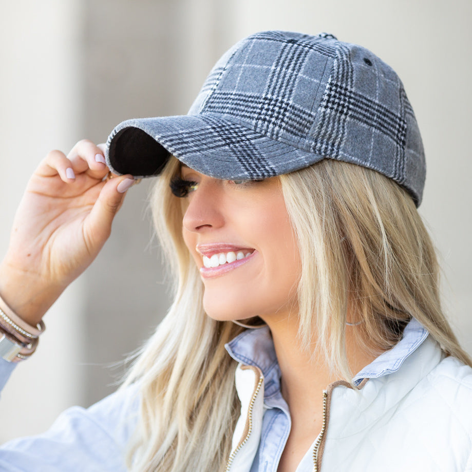 Fall Plaid Ball Cap