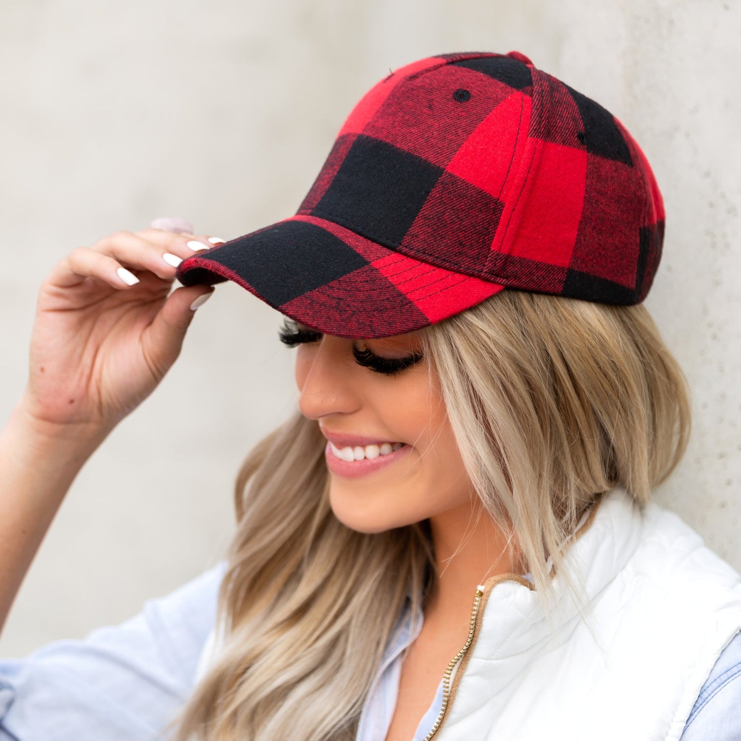 Fall Plaid Ball Cap