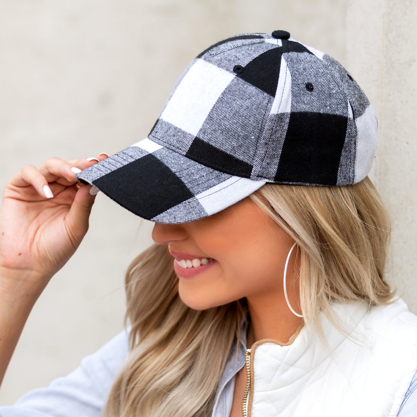 Fall Plaid Ball Cap