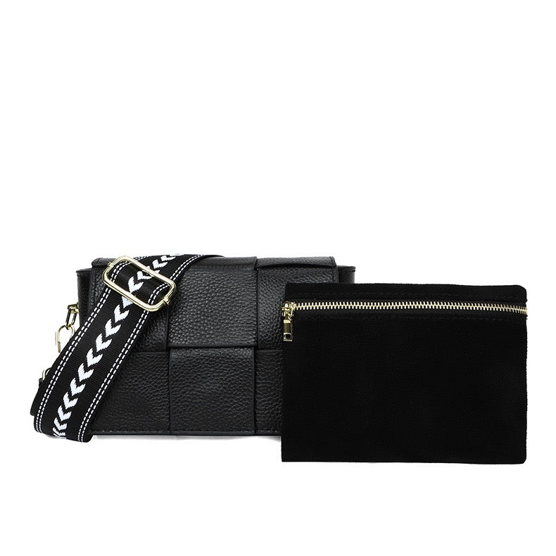 Margot Foldover Leather Crossbody Bag