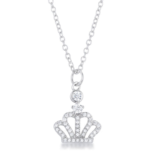Tabitha 0.5 ct Crown Pendant Necklace