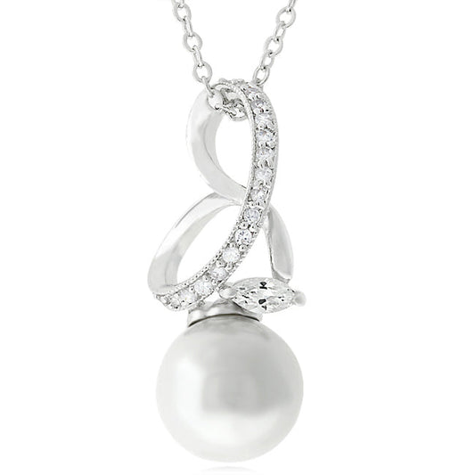 Royalty Pearl Pendant Necklace