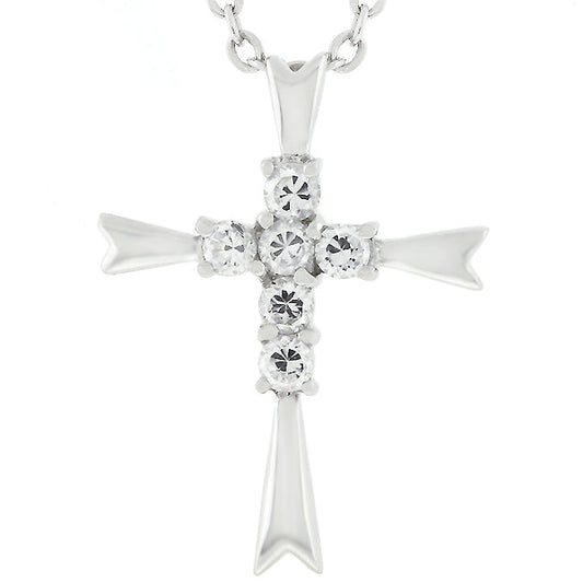 Coupled Cross Pendant Necklace