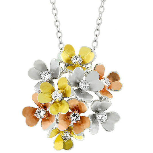 Beautiful Summer Flower Bouquet Necklace