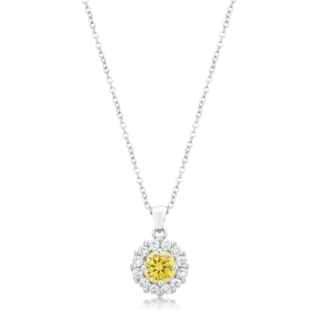 Beautiful Bella Bridal Pendant in Yellow