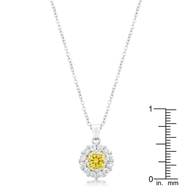 Beautiful Bella Bridal Pendant in Yellow