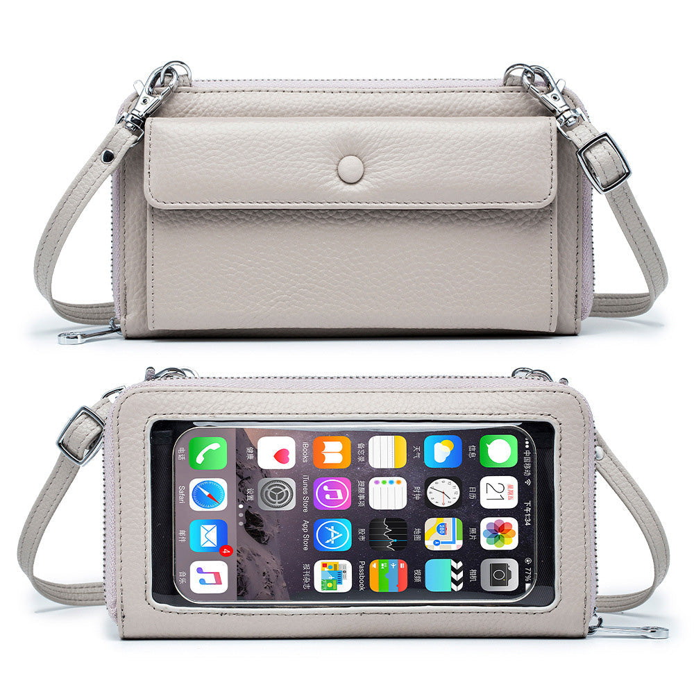 Ryann Genuine Leather Phone Wallet Crossbody Bag