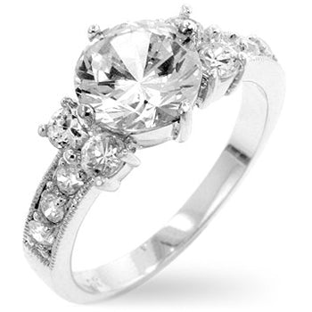 Simplicity Cubic Zirconia Engagement Ring