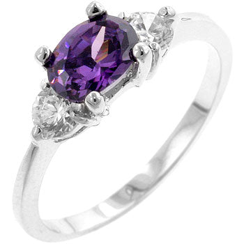Beautiful Everyday 1CT Oval Sonnet Cubic Zirconia Ring
