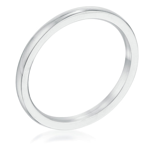 Simple 2mm Stainless Steel Wedding Band