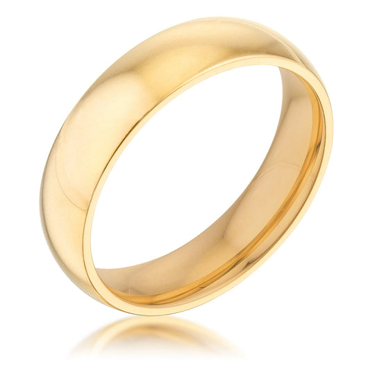 5mm 18k Gold Plated Stainless Steel Band