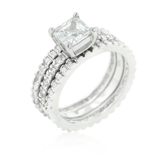 Bridal Triple Three Ring Set