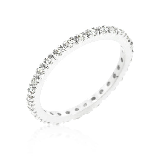 Simple Dainty CZ Eternity Band