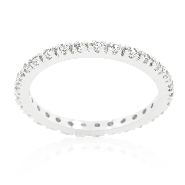 Simple Dainty CZ Eternity Band