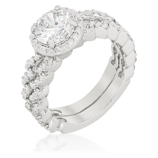 Elegant Zig Zag Wedding Set