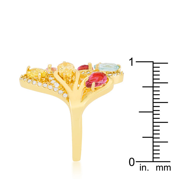 Beautiful Multi-Color Cocktail Ring
