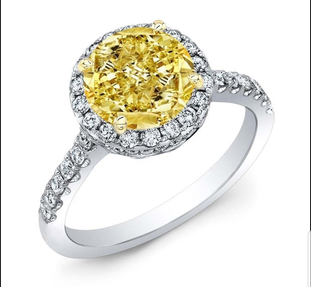 Classic Round Cubic Zirconia Halo Engagement Ring Sterling Silver
