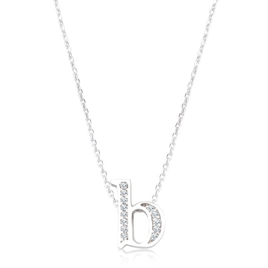 Classic Pave Initial B Pendant