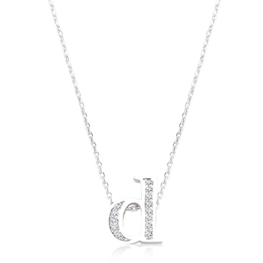 Classic Pave Initial D Pendant