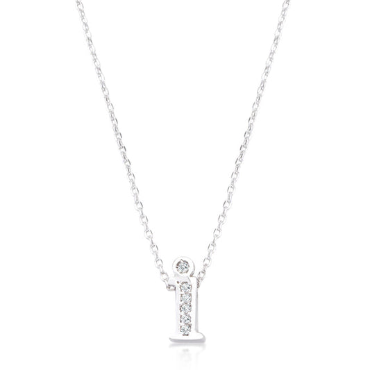 Classic Pave Initial I Pendant
