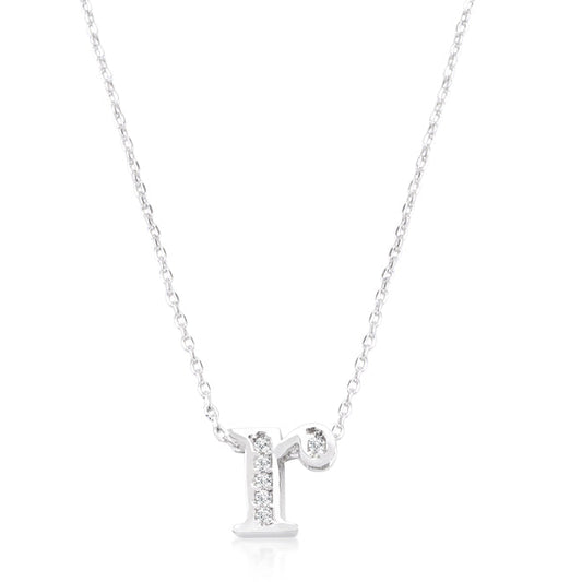Classic Pave Initial R Pendant