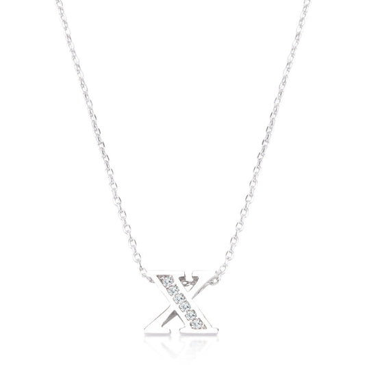 Classic Pave Initial X Pendant