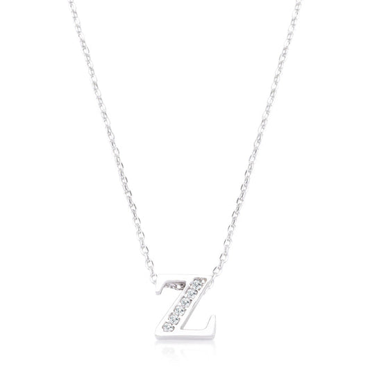 Sweet Pave Initial Z Pendant Necklace