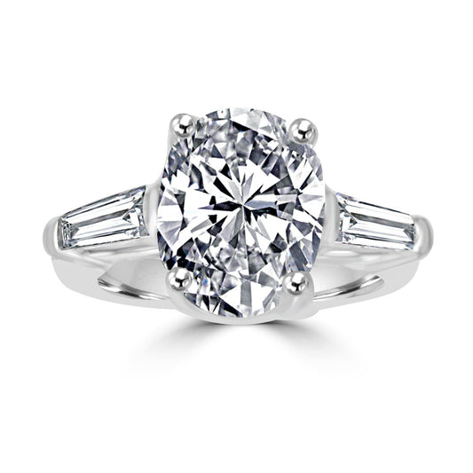 Oval Cut Cubic Zirconia Ring