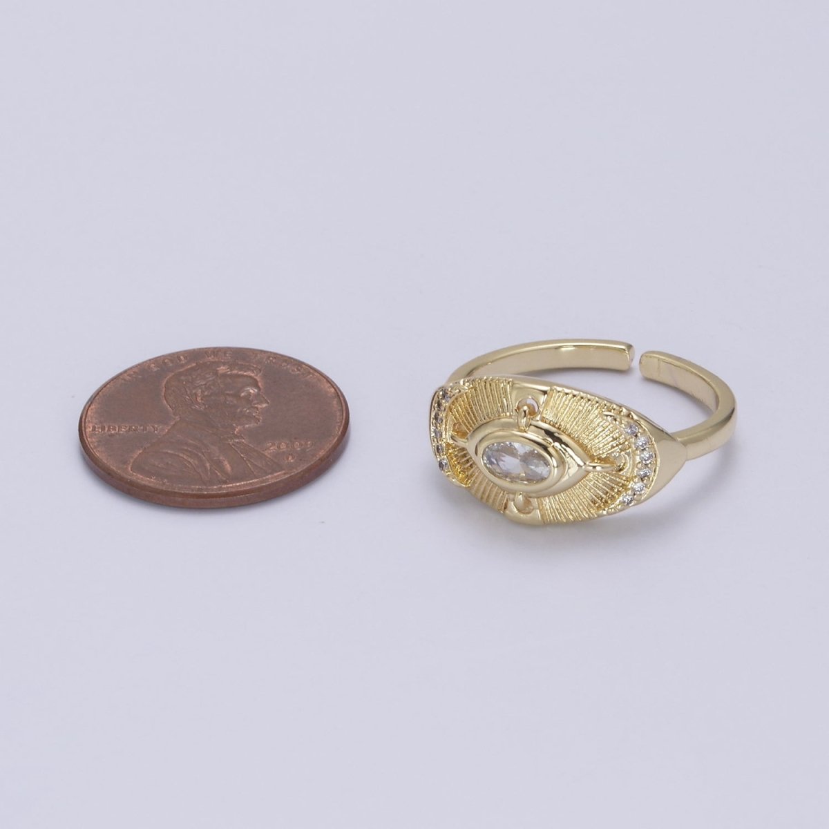 14k Gold Filled Celestial Ring, Goddess Ring, Eye Ring, Moon Ring, Minimalist Ring, Dainty Gold Ring, Stacking Ring
