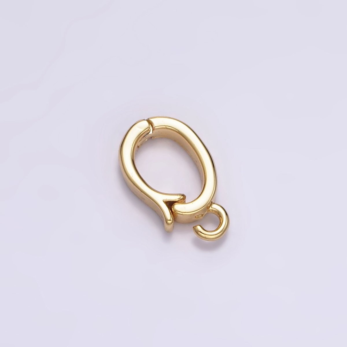 Gold-Filled 10.5mm x 6.5mm Open Loop Snap Latch Interchangeable Charm Holder Spacer in Gold or Silver