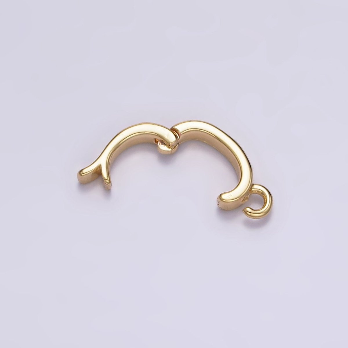 Gold-Filled 10.5mm x 6.5mm Open Loop Snap Latch Interchangeable Charm Holder Spacer in Gold or Silver