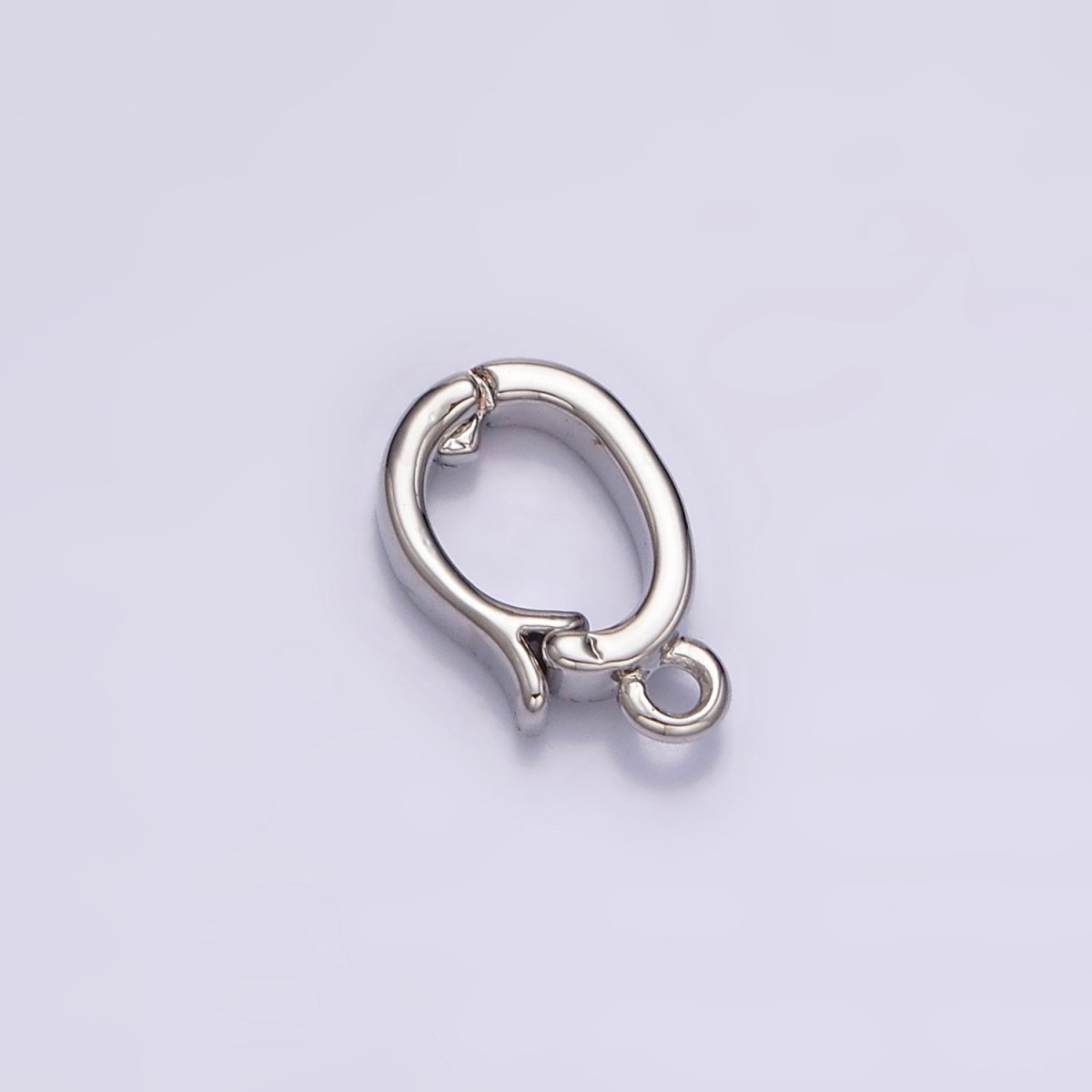 Gold-Filled 10.5mm x 6.5mm Open Loop Snap Latch Interchangeable Charm Holder Spacer in Gold or Silver